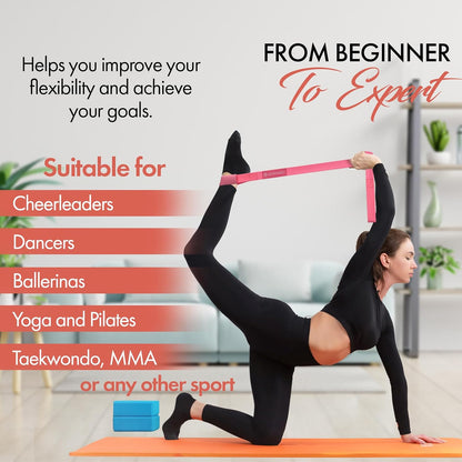 Cheer Stretching Strap for Flexibility Training and Stunt Practice