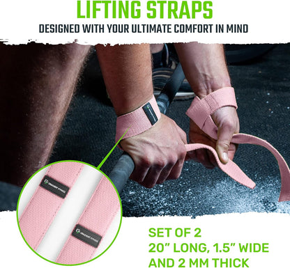 Lifting Straps | Wrist Straps for Weightlifting, Deadlift Straps, Lifting Straps for Weightlifting, Straps for Weight Lifting, Weight Lifting Straps for Men/Women, Gym Lifting Grips