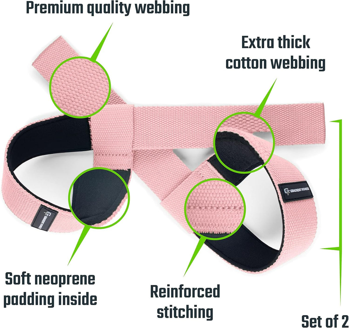 Lifting Straps | Wrist Straps for Weightlifting, Deadlift Straps, Lifting Straps for Weightlifting, Straps for Weight Lifting, Weight Lifting Straps for Men/Women, Gym Lifting Grips