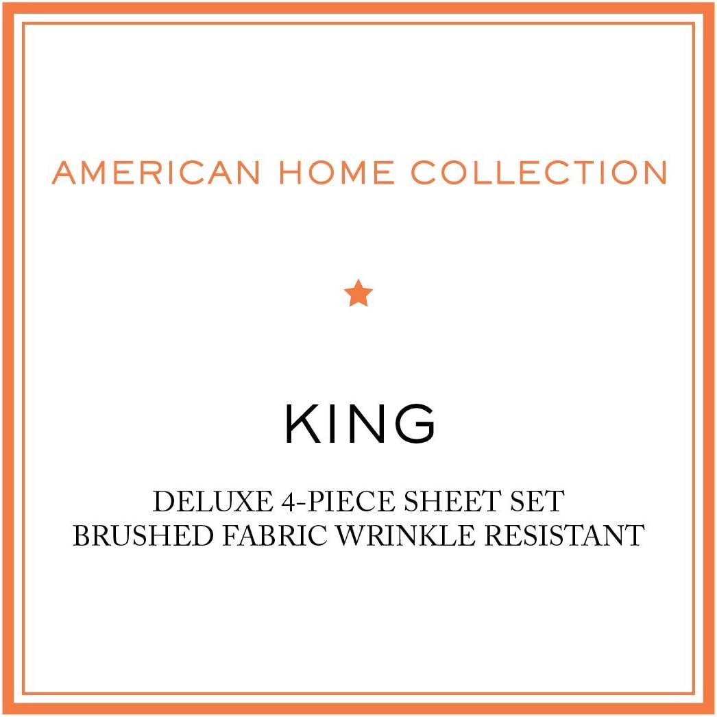 King Sheet Set - Ultra-Soft Microfiber 15-Inch Deep Pocket - Wrinkle Free and Fade Resistant (Pink)
