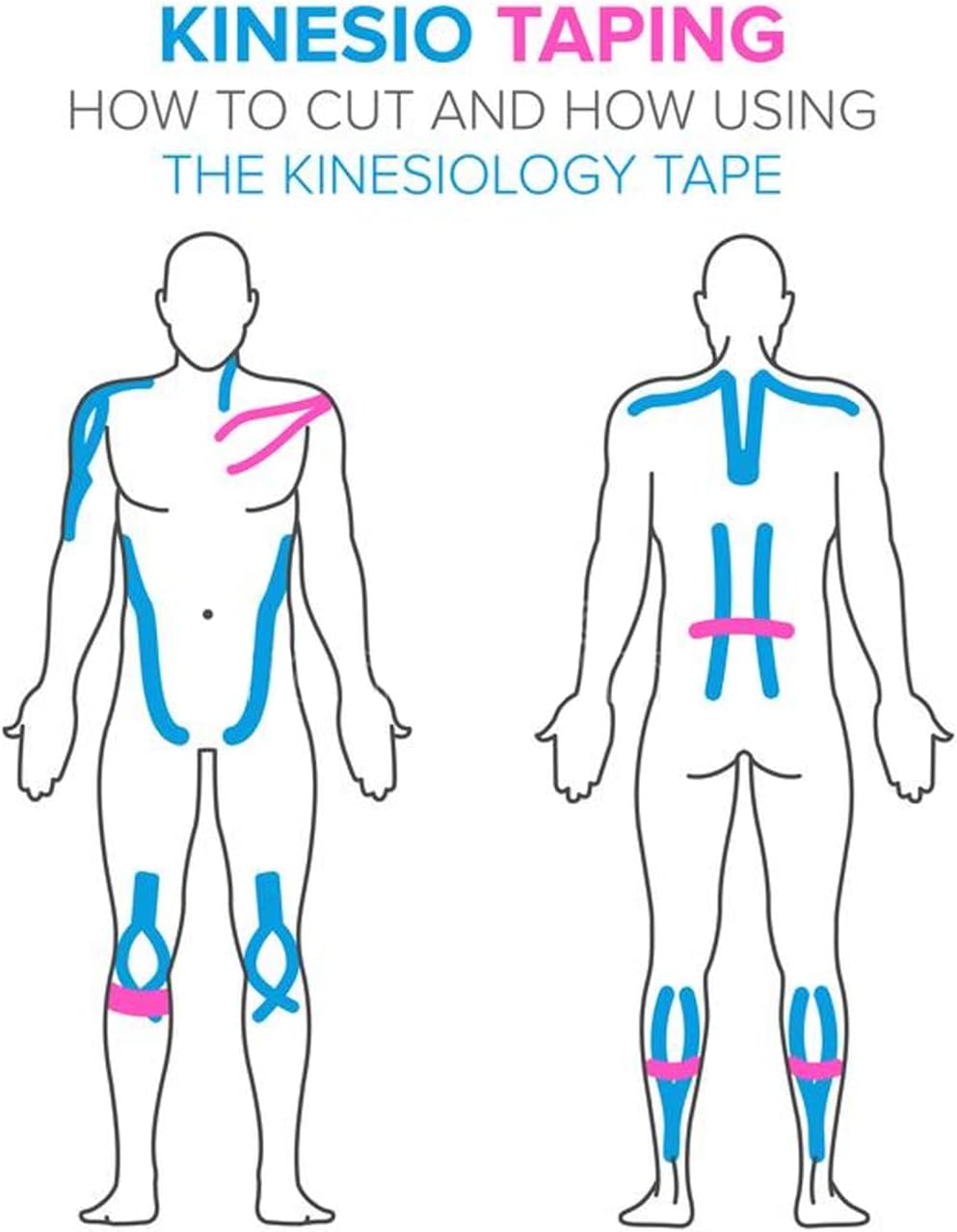 Pro Kinesiology Tape 40 Precut Strips,Elastic Athletic Tape,Original Cotton Waterproof Breathable Sports & Weightlifting Tape Muscles Pain Relief & Joints Support,K Tape(Pink)