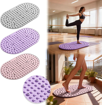 Shower Mat, Round Non Slip Bath Mat with Suction Cups and Drain Holes, Silicone Bathtub Mats for Bathroom Bathtub Swimming Pool (Pink)