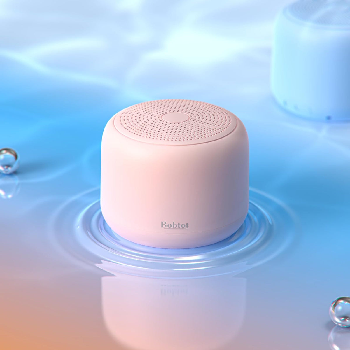 Portable Bluetooth Speakers with Strap Mini Speaker, Pink