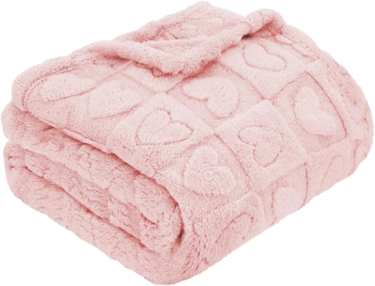 Small Dog Blanket Washable Pet Bed,(24x29 Inch, Light Pink)