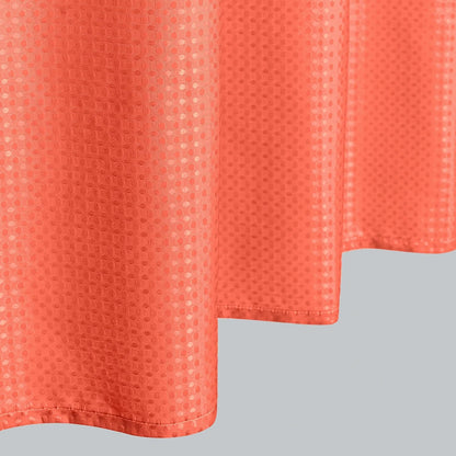 Coral Peach Shower Curtain for Bathroom, Cute Tropical Palm Springs Inspired Waterproof Fabric Shower Curtains with Hooks for Bath Decor, Salmon