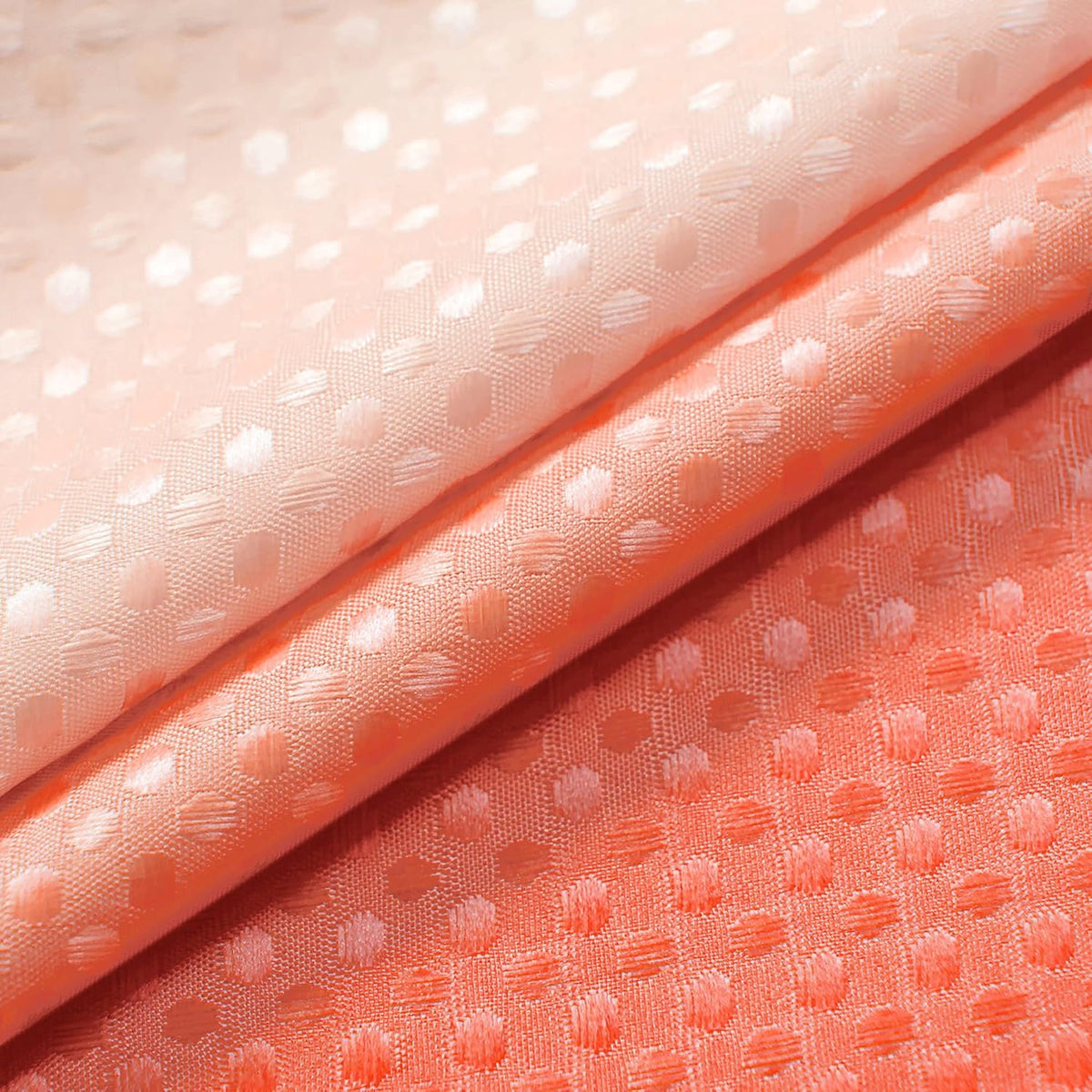 Coral Peach Shower Curtain for Bathroom, Cute Tropical Palm Springs Inspired Waterproof Fabric Shower Curtains with Hooks for Bath Decor, Salmon