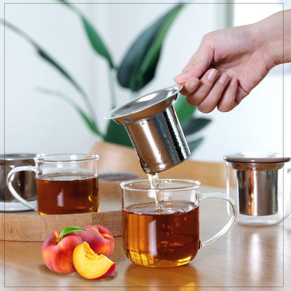 Tea4U Flavored Black Ceylon TeaBags (Peach) - Ideal Quality from Sri Lanka's Finest Leaves and Expertly Blended - 25 Count