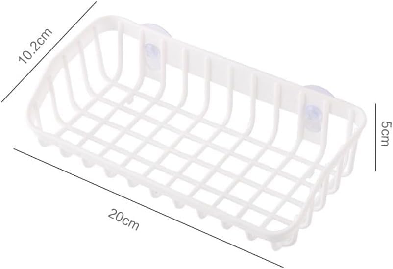 Pink Multifunctional Drain Rack, Hanging Storage Rack Drain Rack Sink Shelf Suction Cup Dishwashing Soap Sponge Holder for Kitchen Accessories