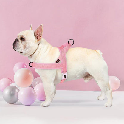No Pull Dog Harness with Breathable Mesh Padded, Quick Fit & Easy on Dog Vest Harness for Small Medium Large Dogs Training Walking(Pink,L)