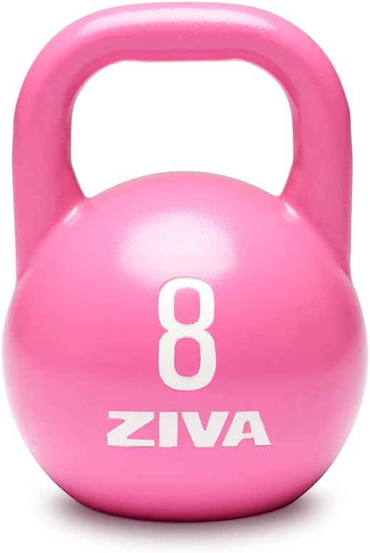 Steel Competition Kettlebells by Steve Cotter - Hard-Wearing Crack-Resistant Powder Surface Coating, 34mm Steel Handle with Non-Slip Super Textured Powder Coating Grip - Avail 6kg - 32kg