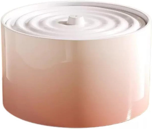 Ceramic Cat Water Fountain 1.5L/50.73oz Ceramic Cat Fountain Cats Water Dispenser Dog Water Bowl Dispenser Pet Fountain for Cats Indoor Pink