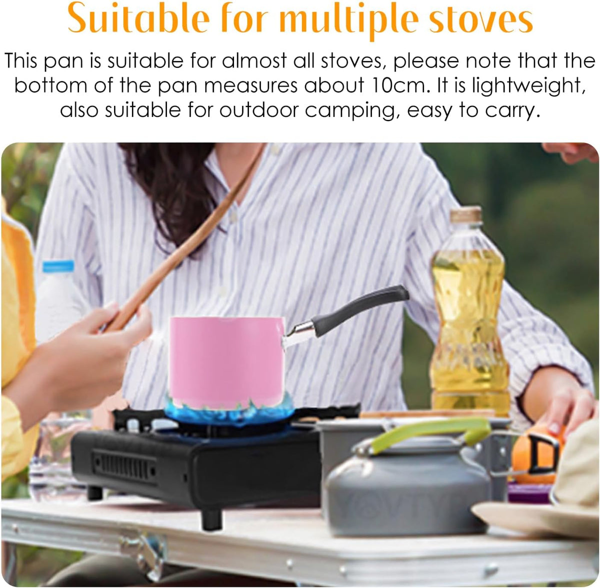 0.5Qt/550ml Nonstick Sauce Pan Baby Milk Heater with Pour Spout