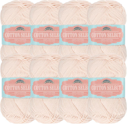 JubileeYarn Cotton Select Yarn - Blushed Peach - 8 Skeins
