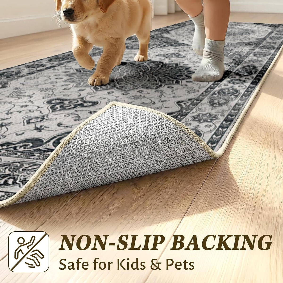 Hallway Runner Rug 2x6 - Washable Runner Rugs Non-Slip