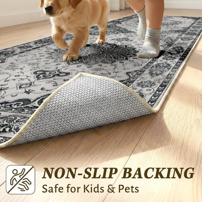 Hallway Runner Rug 2x6 - Washable Runner Rugs Non-Slip