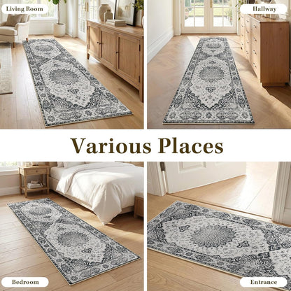 Hallway Runner Rug 2x6 - Washable Runner Rugs Non-Slip