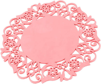 Silicone Household Kitchen Round Shaped Teapot Bottle Cup Bowl Coaster Mat Pad Light Pink (id: 555 92b 01c 802 3cb