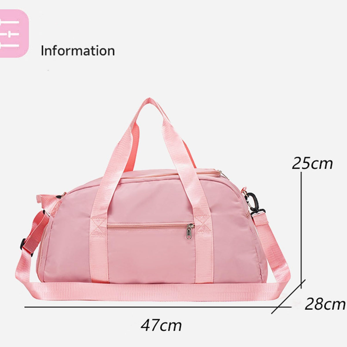 Gym Duffle Bag for Men Women, 3 in 1 Sports Duffle Bag with Shoe Compartment, Large Lightweight Weekender Travel Duffel Bag, Carry on Backpack (Pink)