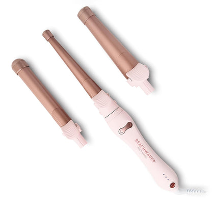 The Beachwaver Co. Multi-Barrel Rotating Curling Iron | Professional Automatic Iron with 3 Interchangeable Ceramic Barrels - Attachments Included! | Auto Shut-Off, Travel-Friendly