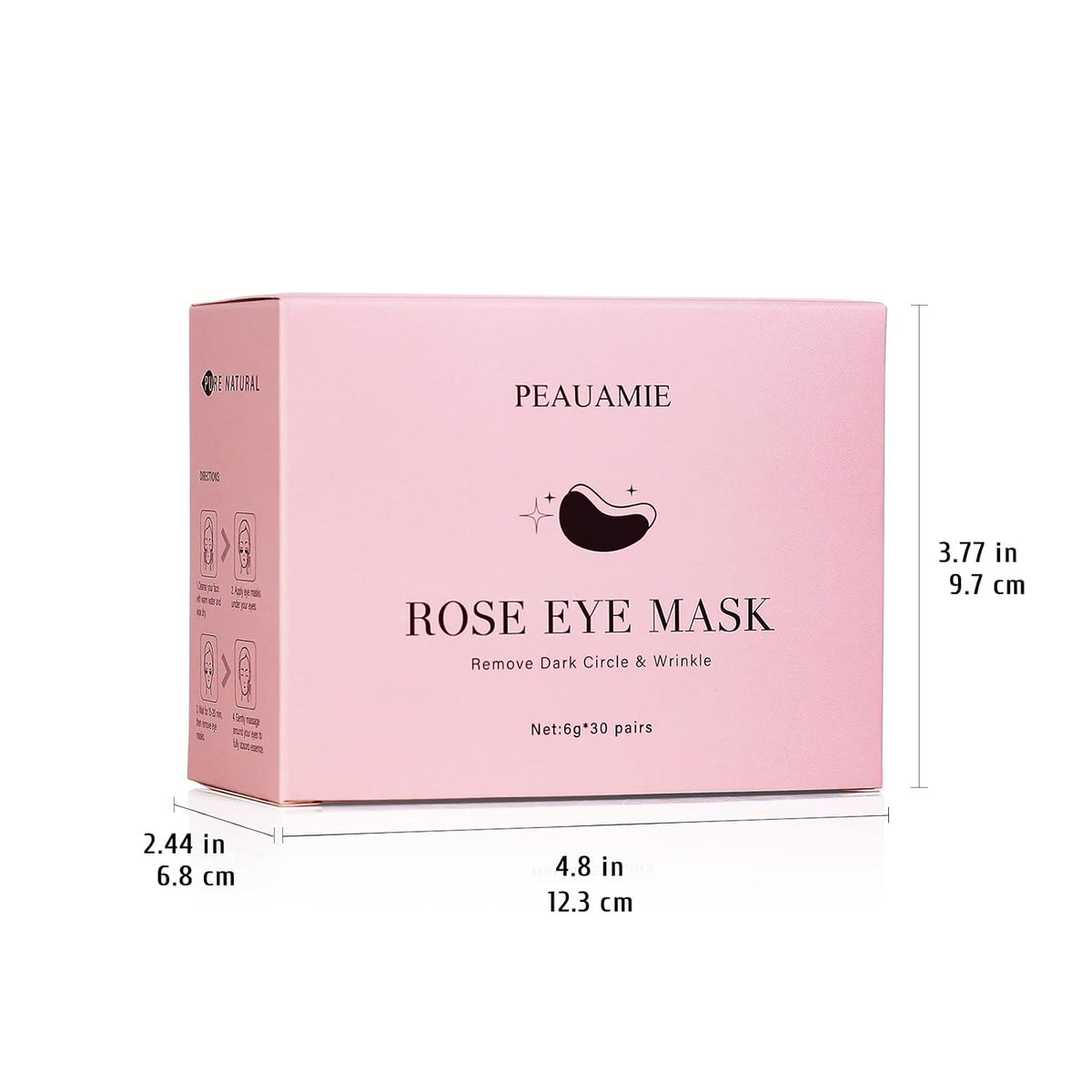 Under Eye Patchs Rose Eye Mask for Dark Circles and Puffiness Wrinkle Eye Bags 30 Pairs