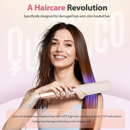 Air Hair Straightener, Airflow Straightener 100-240V Dual Voltage