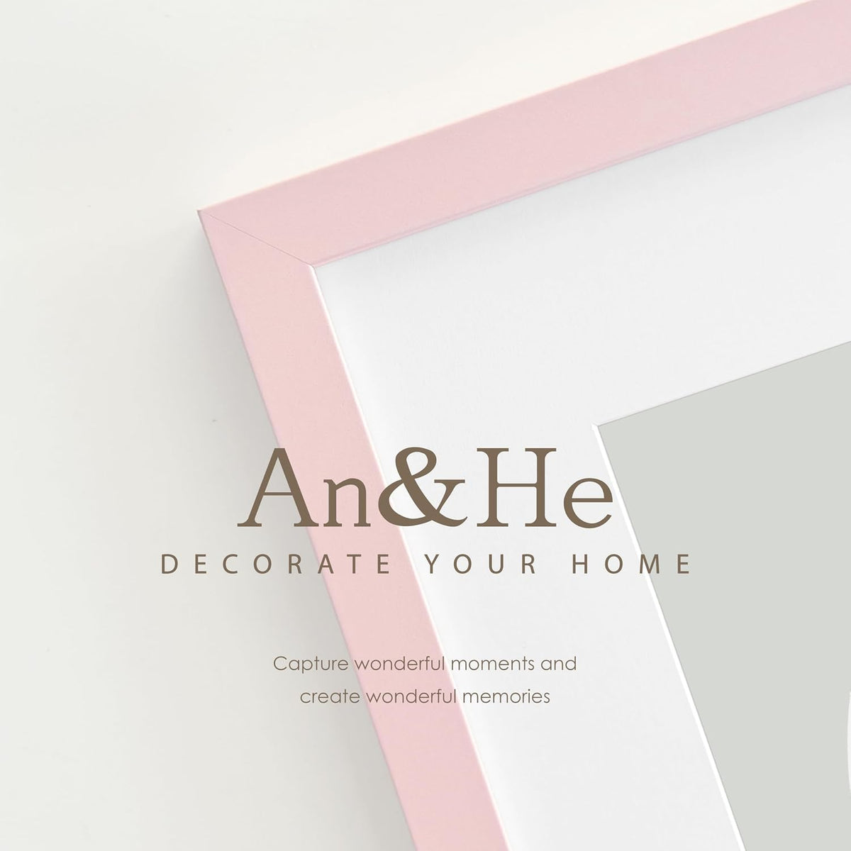 8 x 10 Picture Frame, 1Pack, Pink Photo Frames, Wooden Frame with High Definition Tempered Glass for Wall and Tabletop Display