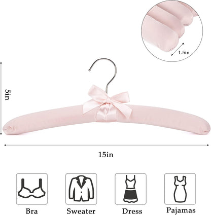 Padded Hangers for Women Clothing,15 Inch (10 Pack)