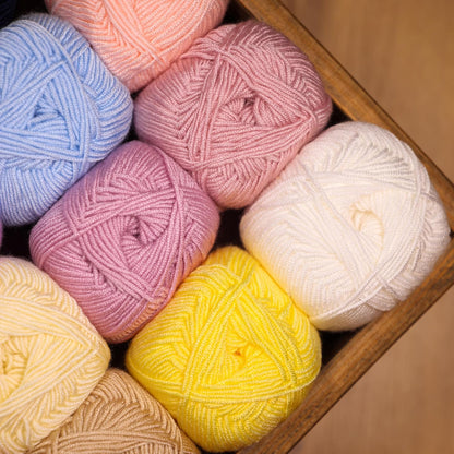 3 Skeins of Softee Baby Yarn,%100 Premium Anti-Pilling Acrylic, 3.5 Oz, 273 yd (100gr/250 mt) Each, Soft Yarn for Crocheting and Knitting (Baby Pink, 3 Skeins)