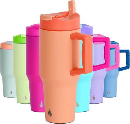 100% Leak Proof 32oz Tumbler with Handle & Straw Travel Mug