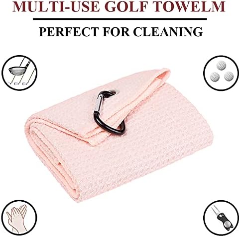 2-Pack 16 x 24 Inch Golf Towels, Premium Golf Bag Towels for Men & Women
