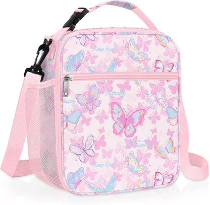 Kid Lunch Box for Girl Insulated Lunch Bag Back to School, Pink
