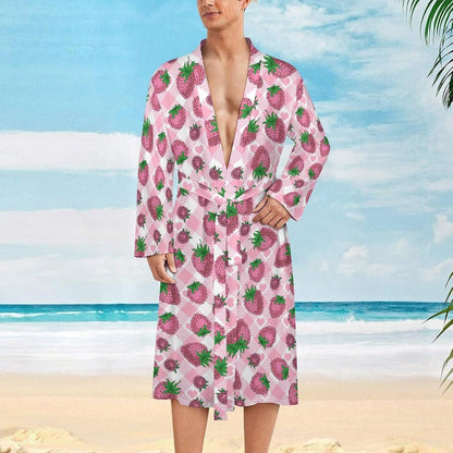 Sloth Pink Lounge Bathrobe Soft Knit Spa Robes For Men Women Travel Warm Pajamas Home Hotel Bath Robes Long Sleepwear
