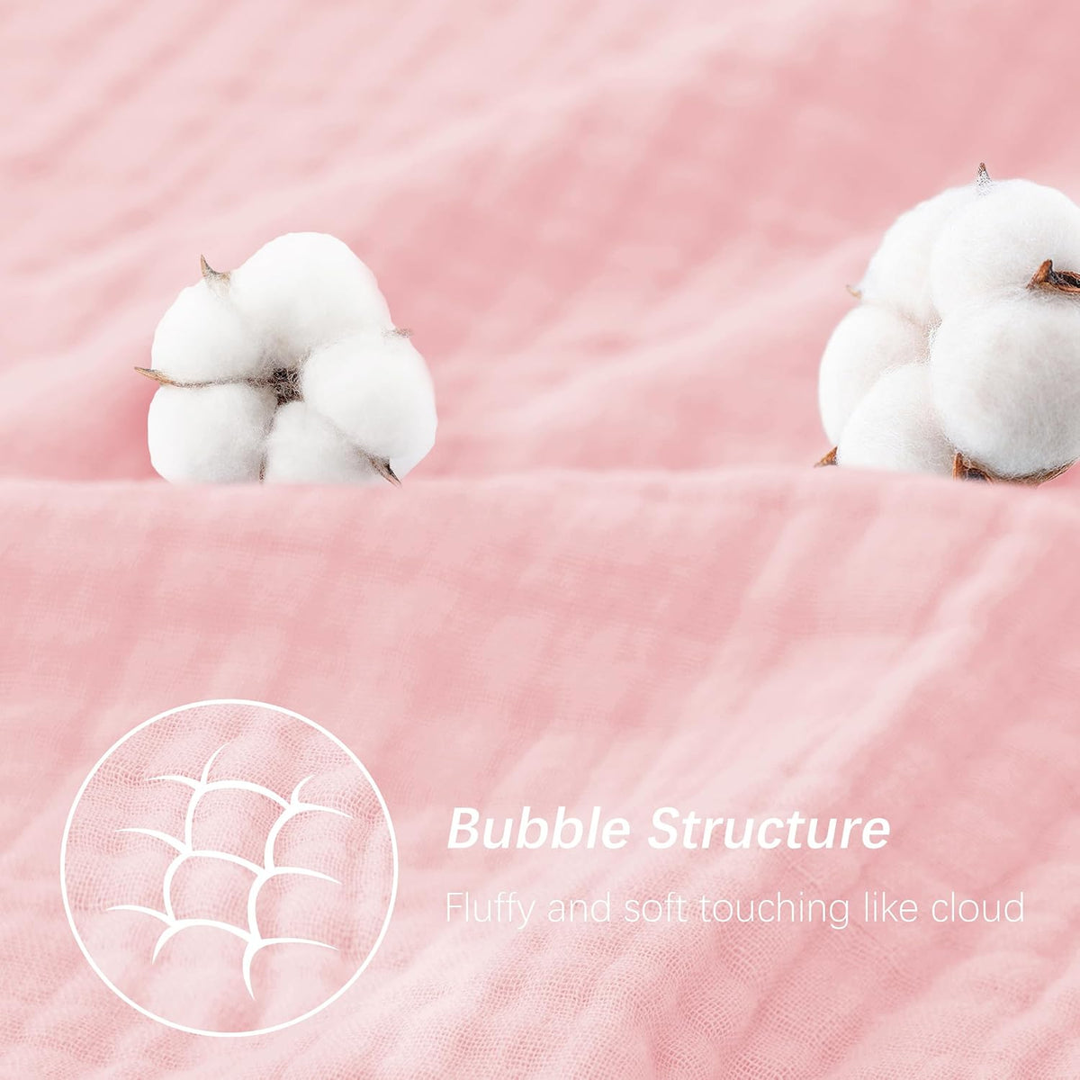 Muslin Hooded Baby Bath Towels - 2 Pack 100% Cotton Towel for Babies, Infants, Toddlers - 32x32Inch - Highly Absorbent and Newborn Essential, Pink