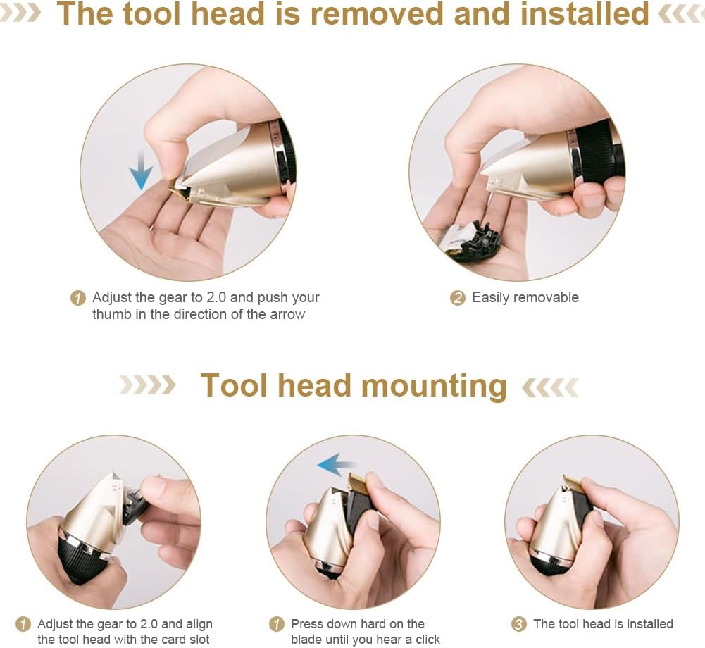 Dog Grooming Clippers, Cordless Electric Pet Shaver Hair Trimmer with 4 Guard Combs, USB Rechargeable Low Noise Cat Dog Clippers for Dogs Cats Pets Grooming Tool