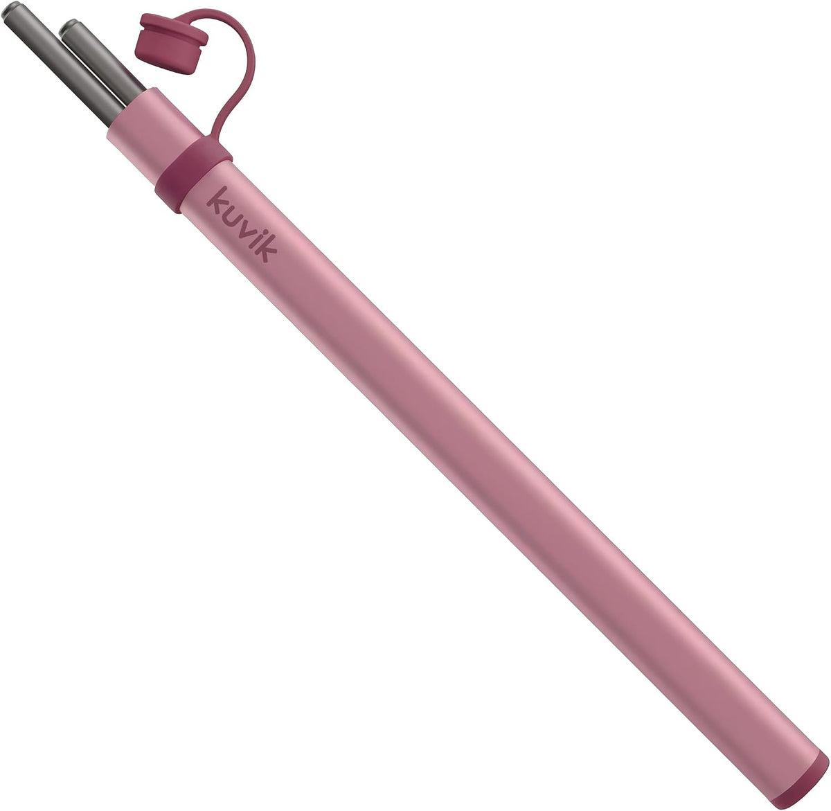 Kuvіk Titanium Chopsticks with Flamingo Pink Carrying Case