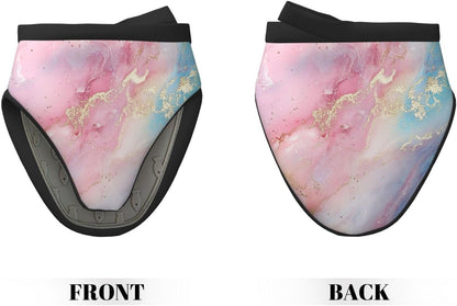Mini Oven Mitts Abstract Pastel Light Pink Marble Oven Mitt 2-Pack Set Silicone Grip Kitchen Gloves Heat Resistant 5.9”x5.9” Hanging Loop Mittens for Cooking Baking BBQ