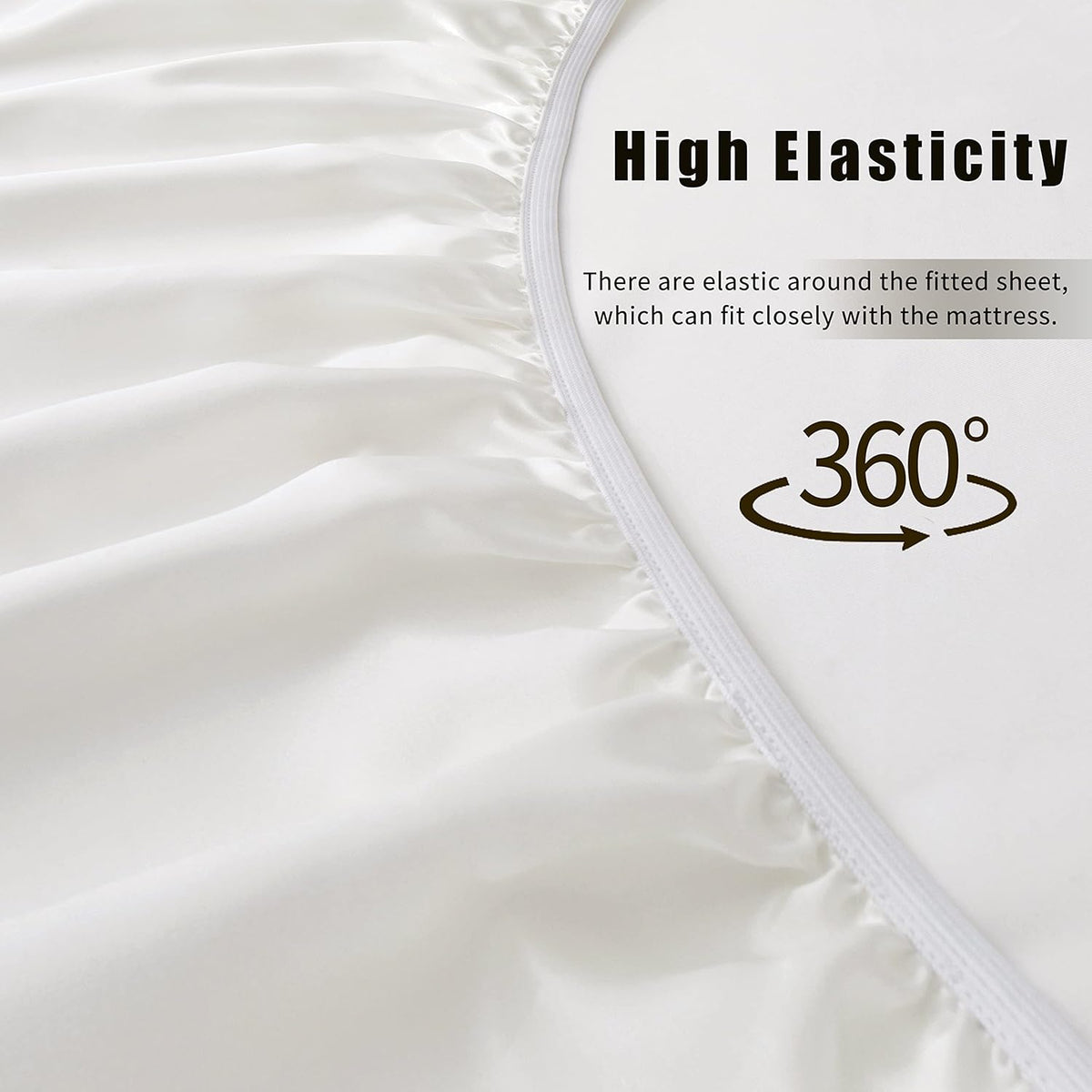 Mulberry Silk Sheet Set 4Pcs, 6A Grade Natural Silk Bed Sheets, High-Fashion Inspired Sheets Fits Mattress Upto 7-12" Deep Pocket (California King, Peach)