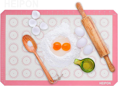 Macaron Silicone Baking Mats,22.44"Lx14.57"W (2, Pink)
