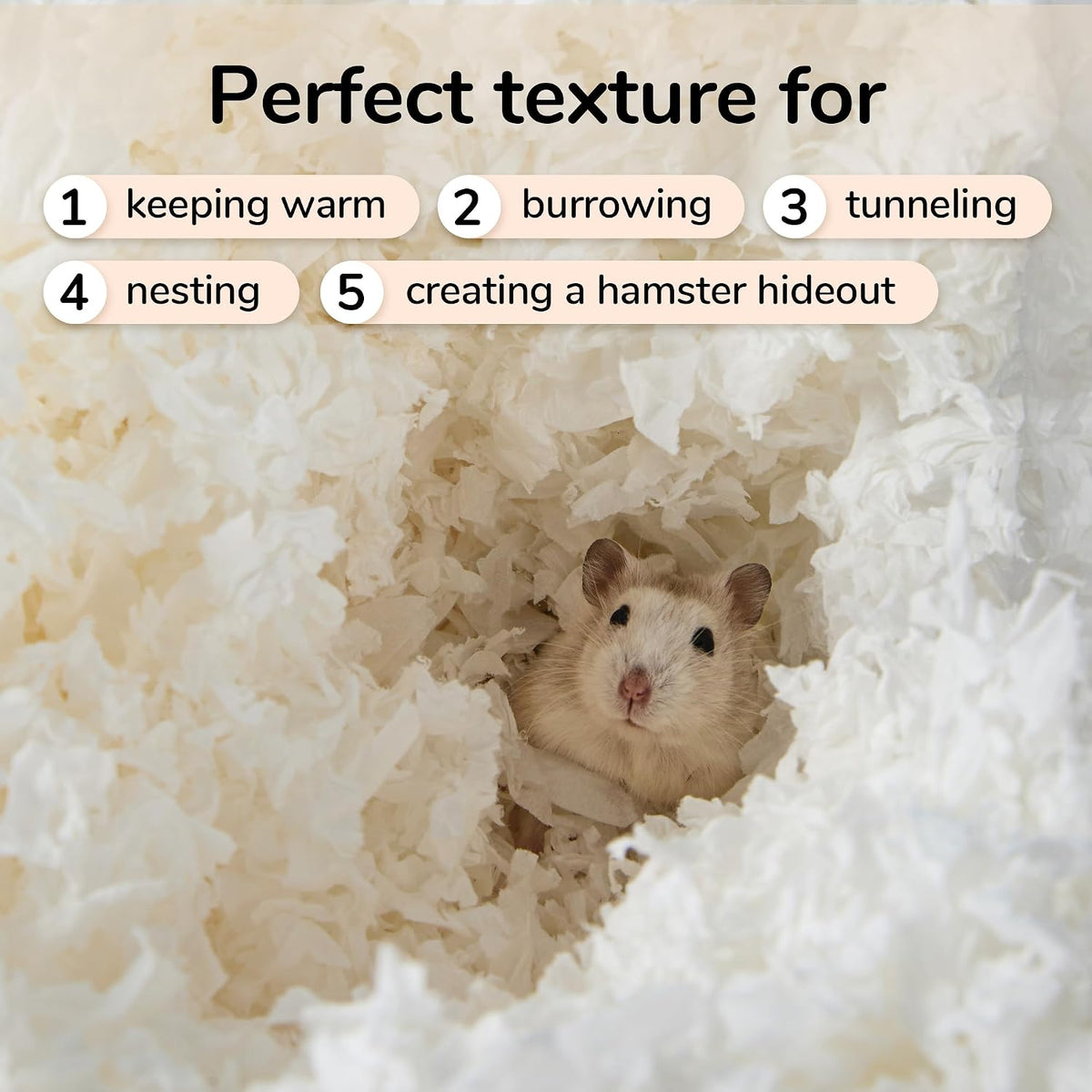 99% Dust-Free Soft Natural Paper Bedding with Odor Control, for Hamsters, Guinea Pigs,Rabbits, Chinchillas, Rats, Mice, Gerbils, Bunniess, Rodents, Small Animals - 80 Liters (White + Pink)
