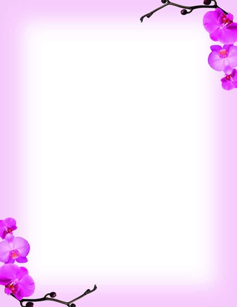 ! Pink Orchids Letterhead, 8.5 x 11 Inches, 80 Count (2013191)