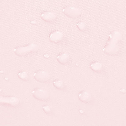 Light Pink Round Fitted Vinyl Tablecloth with Elastic Edge 100% Waterproof Oil Proof PVC Table Cloth Wipe Clean Table Cover for Indoor and Outdoor, 45"- 56"