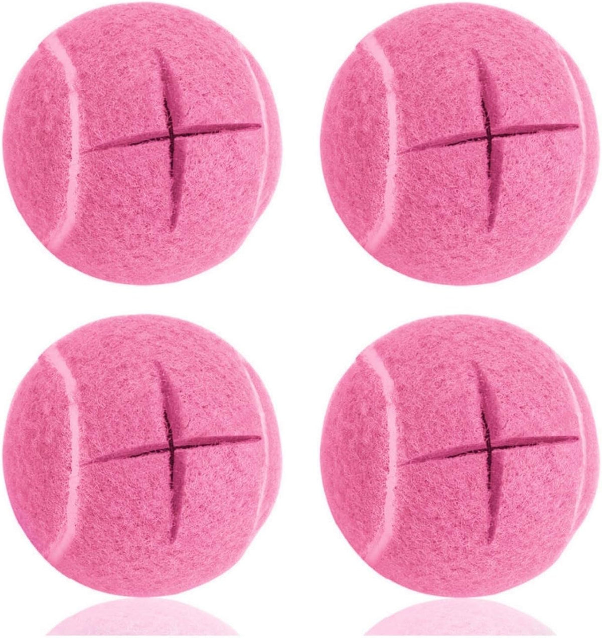 Premium Precut Tennis Balls Walkers 4 Pcs Balls with Precut Opening for Easy Installation,Walker Accessories for Seniors Fit Most Walkers,for Furniture Legs and Floor Protection