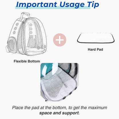 Cat Carrier Backpack, Expandable Bubble Pet Carrier for Cats and Small Dogs, Airline Approved Travel Backpack for Hiking, Walking & Outdoor Adventures - Supports up to 16 lbs