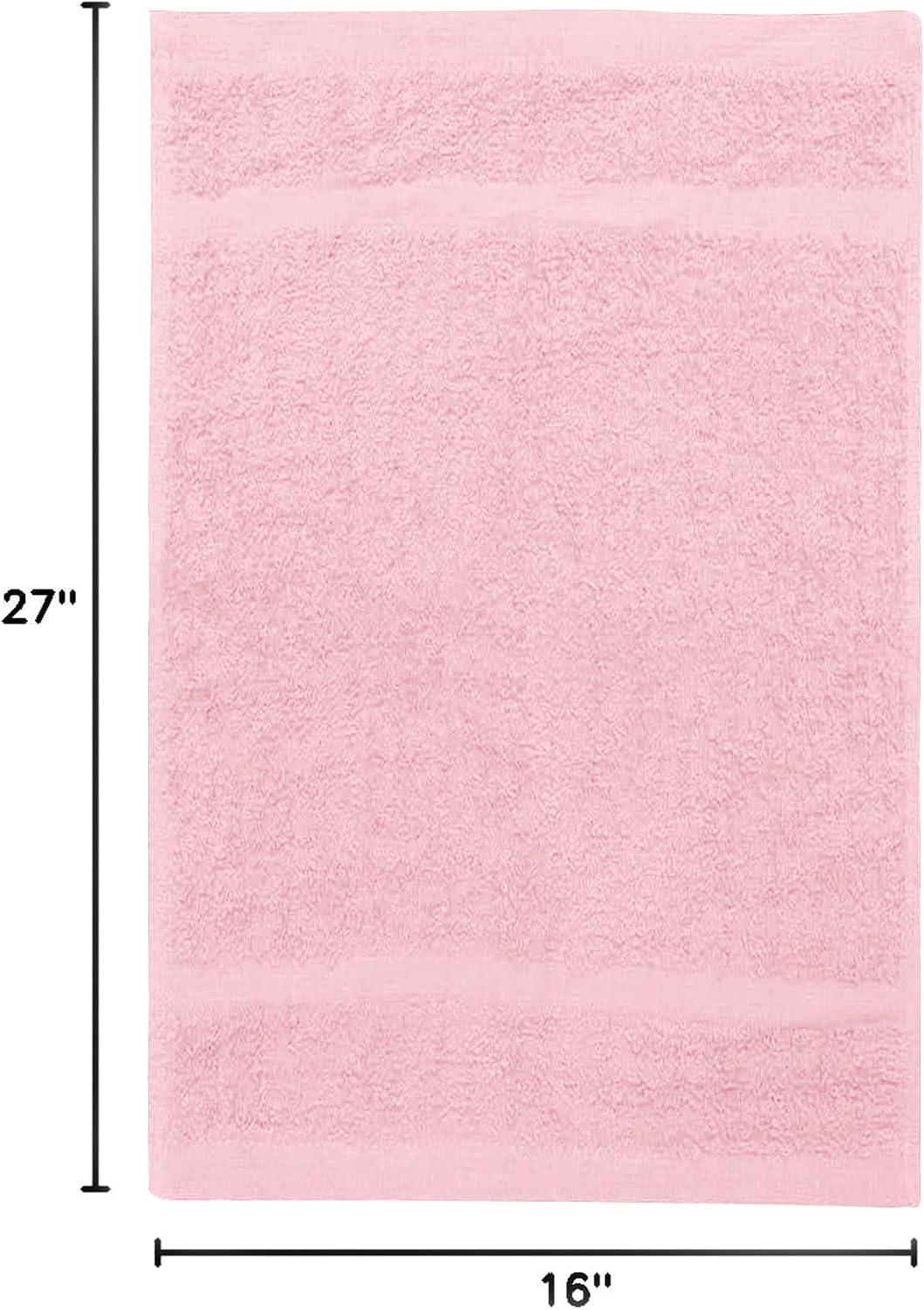 Salon Towel - Pink Hand Towels Bulk Pack of 24 - 100% Cotton Absorbent Spa, Facial & Gym Towel for Working Out - 16x27 Inches (Not Bleach Proof)