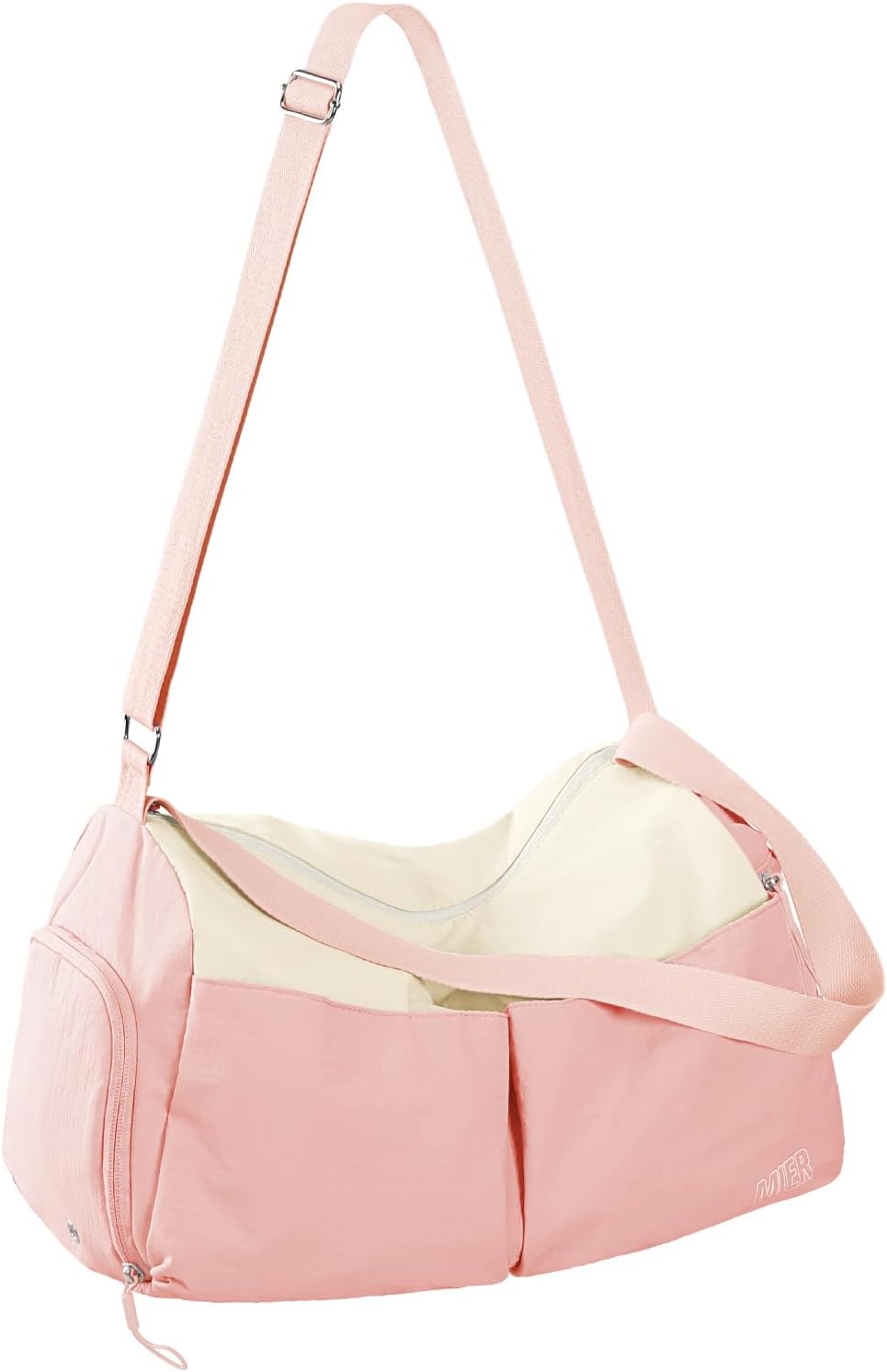 Small Gym Bag for Women with Shoe Compartment and Wet Pocket 19L Pink
