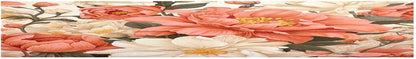Peach Floral Table Runner 18 x 72 Inch Long Kitchen Dining Table Runners Farmhouse Rustic Table Runners for Wedding Banquet Party Decoration