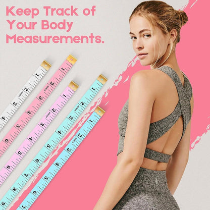 iBayam Soft Tape Measure 60" Double Scale Body & Sewing Tape, 5-Pack