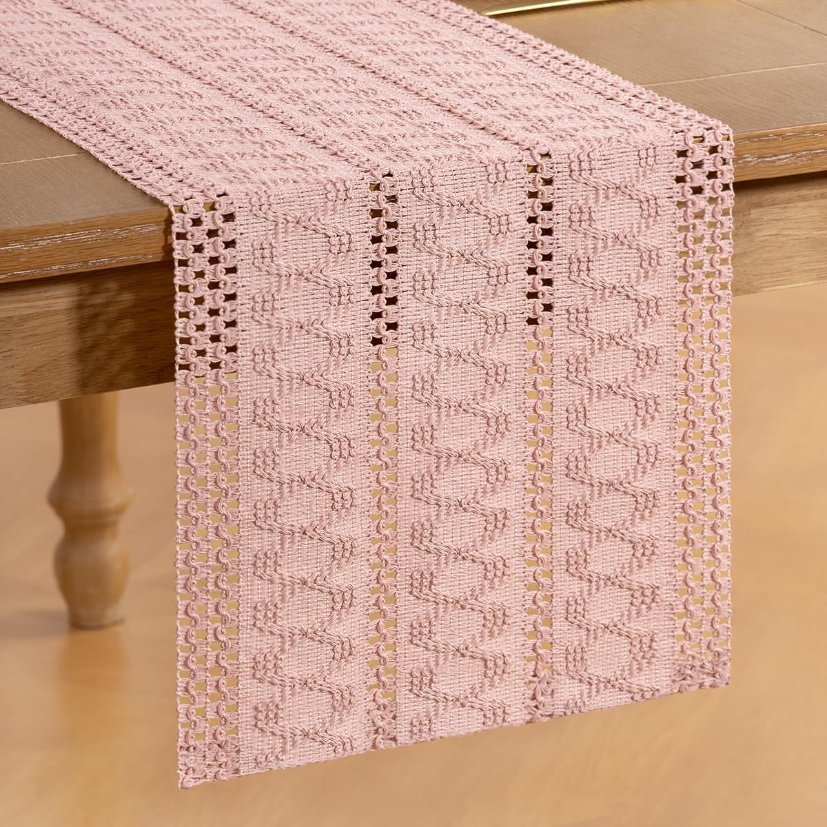 Boho Table Runner Fall Farmhouse Rustic Dining Dresser Scarf Home Decor