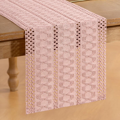 Boho Table Runner Fall Farmhouse Rustic Dining Dresser Scarf Home Decor