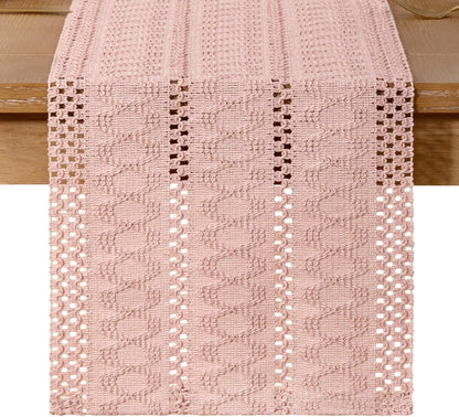 Boho Table Runner Fall Farmhouse Rustic Dining Dresser Scarf Home Decor